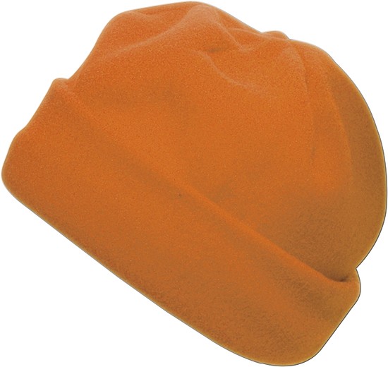 BLANC Zimní fleecová čepice, oranžová
