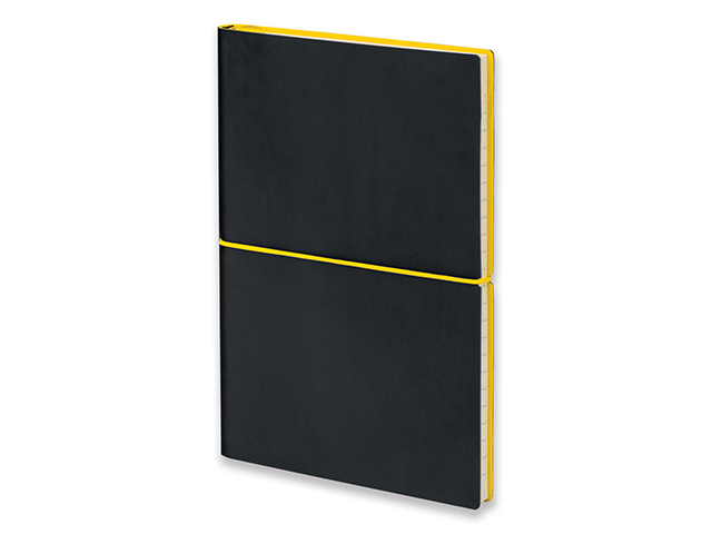 BLOGER poznámkový zápisník s gumičkou 145x210 mm, Žlutá