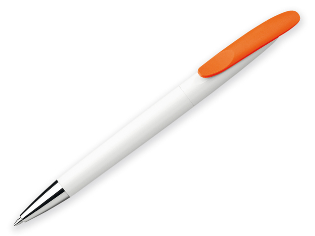 BOARDY plastové kuličkové pero, modrá náplň, Oranžová