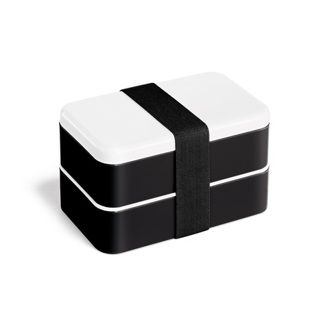 BOCUSE. Obědová krabička. Box na oběd PP a PS 680 mL s příborem, černá