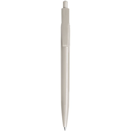BONO Kuličkové pero vyrobené z recyklovaného plastu, modrá náplň, šedé
