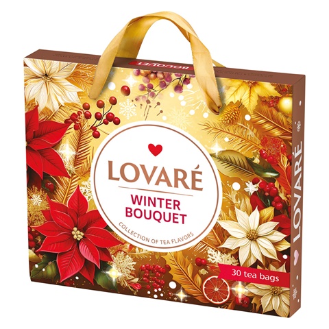 BOUQUET. set čajů, zlatá