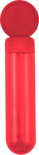 BOURO Bublifuk v průhledném obalu o objemu 30 ml, červená
