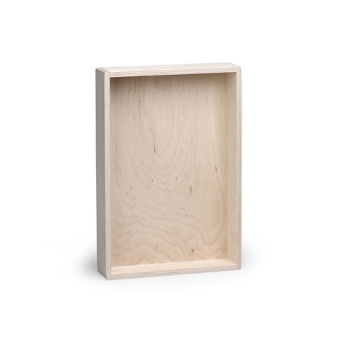 BOX PREMIUM I. Dřevěná krabice - S, světlá přírodní