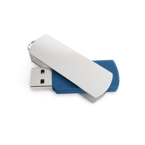 BOYLE 8GB. 8GB USB flash disk s kovovým klipem, modrá