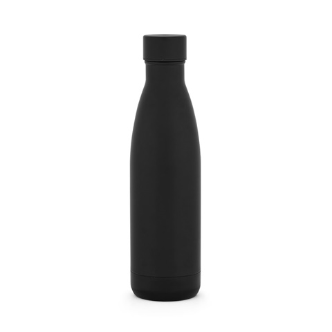 černá BUFFON. 500 ml termoska z nerezové oceli, černá