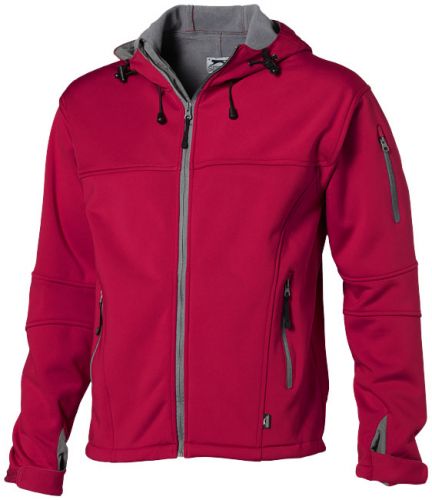 Bunda SLAZENGER MATCH SOFTSHELL JACKET červená S