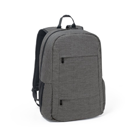 BUSINESS. Batoh na notebook z materiálu recyklovaný polyester 300D, tmavě šedá