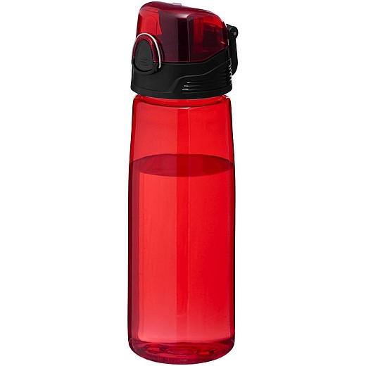 CAPRIA Sportovní tritanová láhev s odklápěcím víčkem, objem 700 ml, červená