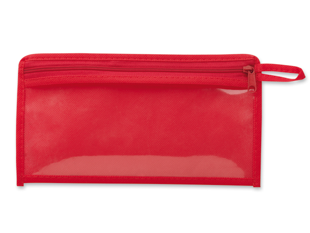 CASEY víceúčelové pouzdro z netkané textilie, 80 g/m2, Červená