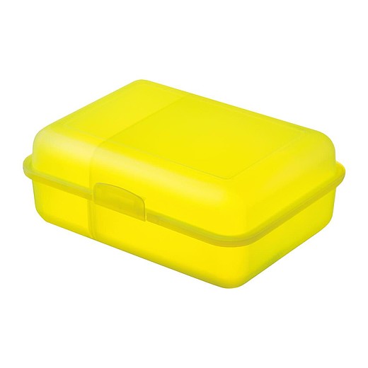 CENARO Svačinová krabička s přepážkou, žlutá