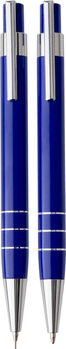 CHRISTEL Sada mikrotužky a kuličkového pera s černou náplní, v pouzdře, modrá