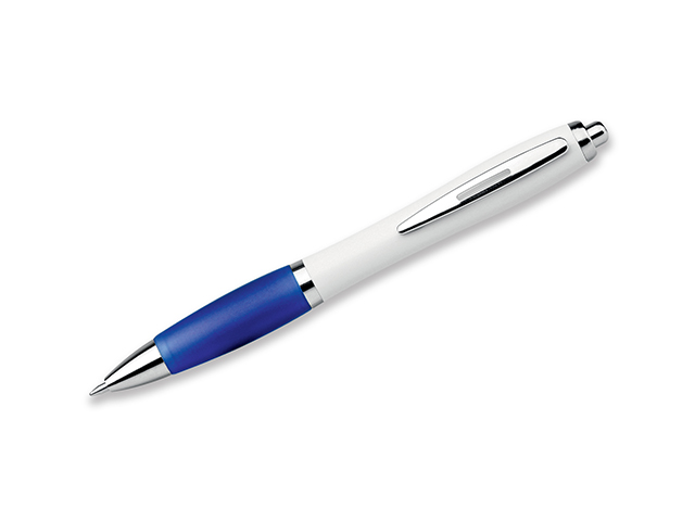 CHUCK plastové kuličkové pero, modrá náplň, Modrá