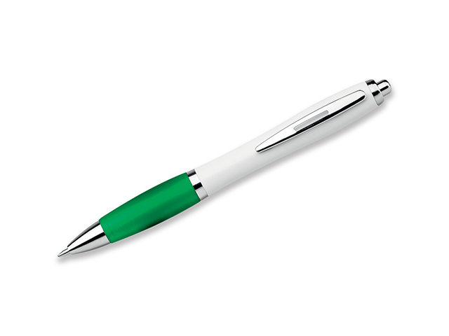 CHUCK plastové kuličkové pero, modrá náplň, Zelená