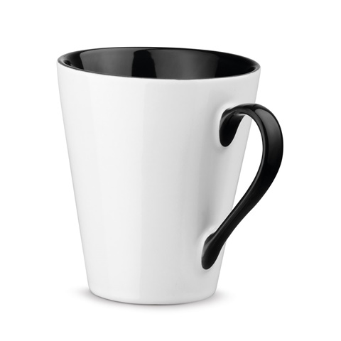 černá COLBY. Keramický hrnek 320 mL, černá
