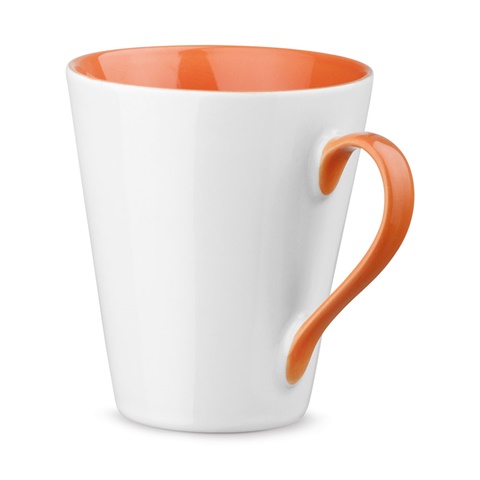 oranžová COLBY. Keramický hrnek 320 mL, oranžová