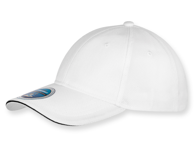 COOL COMFORT baseballová čepice z funkčního materiálu, COFEE, Bílá