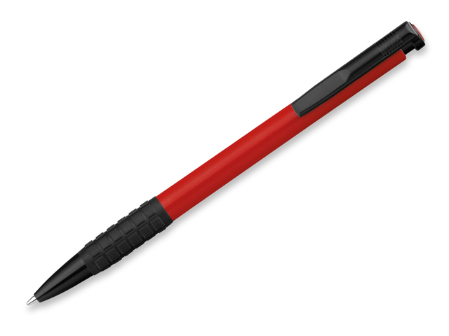 CORIA plastové kuličkové pero, modrá náplň, Červená