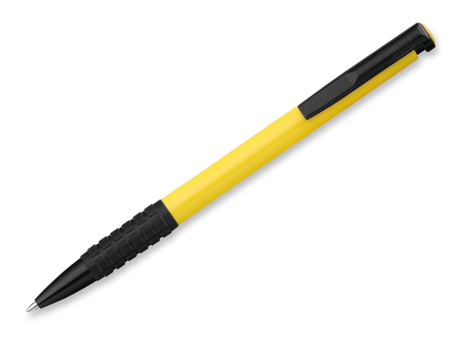CORIA plastové kuličkové pero, modrá náplň, Žlutá