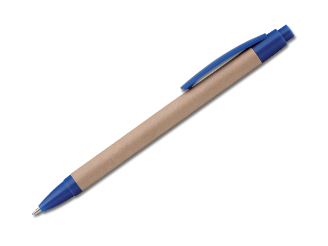 CRASTY kuličkové pero z lepenky a pastu modrá náplň, Modrá