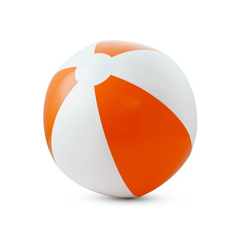 oranžová CRUISE. Nafukovací plážový míč z neprůhledného PVC, oranžová