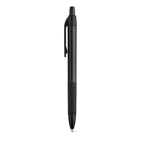 CURL. Kuličkové pero s kovovým povrchem, černá