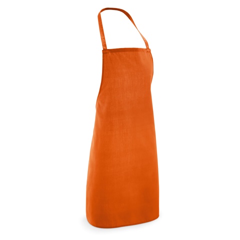 oranžová CURRY. Zástěra z bavlny a polyesteru (180 g/m²), oranžová