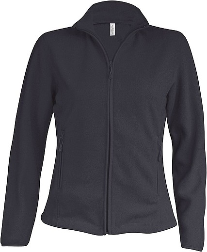 Dámská mikrofleecová mikina Kariban fleece jacket women, antracitová, vel. S