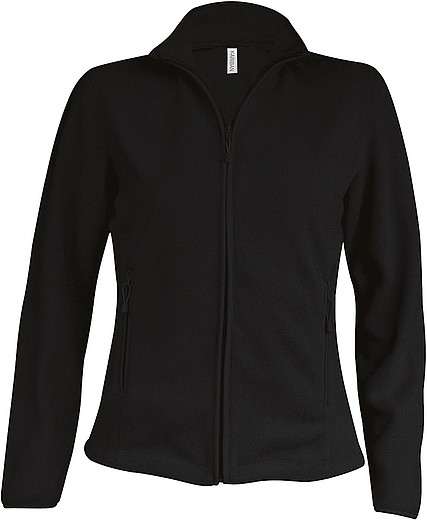 Dámská mikrofleecová mikina Kariban fleece jacket women, černá, vel. S