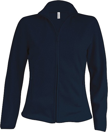 Dámská mikrofleecová mikina Kariban fleece jacket women, námořní modrá, vel. S