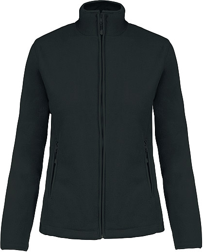 Dámská mikrofleecová mikina Kariban fleece jacket women, tmavě šedá, vel. S