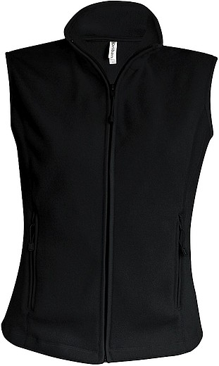Dámská mikrofleecová vesta Kariban fleece vest women, černá, vel. S