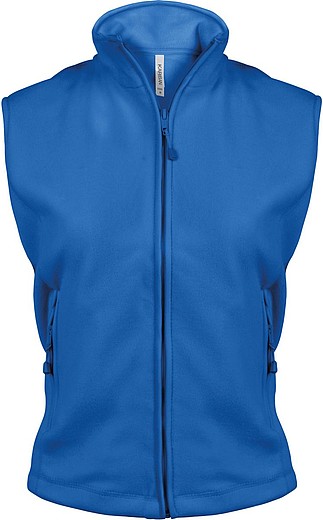 Dámská mikrofleecová vesta Kariban fleece vest women, královská modrá, vel. S