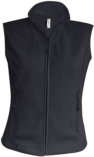 Dámská mikrofleecová vesta Kariban fleece vest women, šedá, vel. S