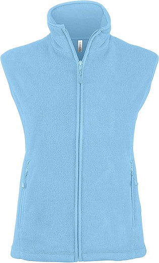 Dámská mikrofleecová vesta Kariban fleece vest women, sv. modrá, vel. S