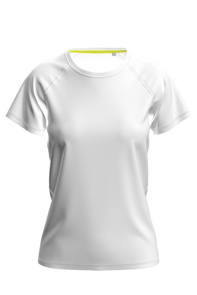 Dámské funkční tričko STEDMAN MESH RAGLAN, bílá, velikost XS
