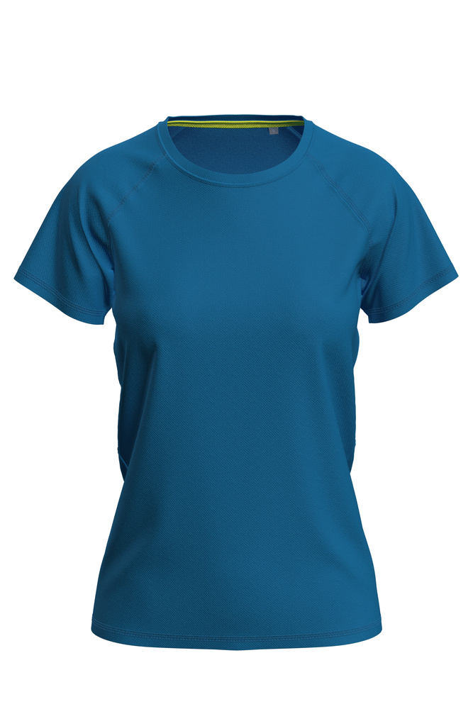 Dámské funkční tričko STEDMAN MESH RAGLAN, královská modrá, velikost XS