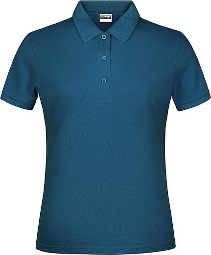 Dámské piqué polo James & Nicholson, petrolejová, XS