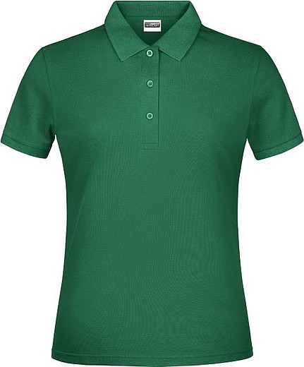 Dámské piqué polo James & Nicholson, zelená, XS