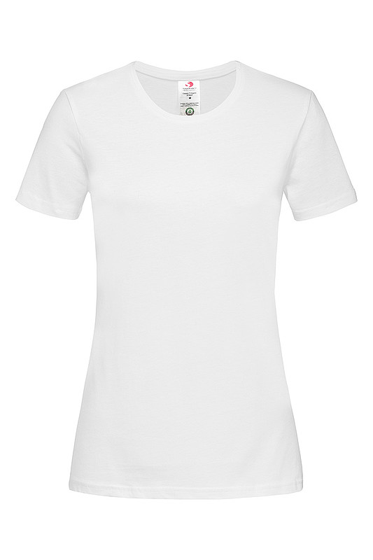 Dámské tričko STEDMAN CLASSIC-T ORGANIC WOMEN z bio bavlny, bílá, XS
