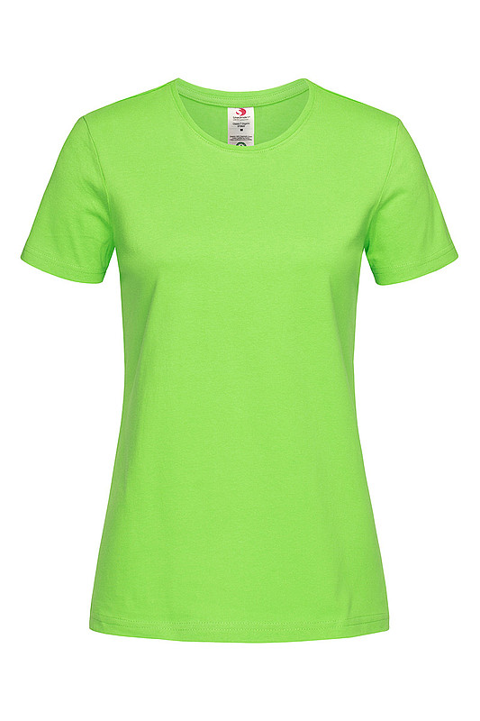 Dámské tričko STEDMAN CLASSIC -T ORGANIC WOMEN z bio bavlny, jasně zelená XS