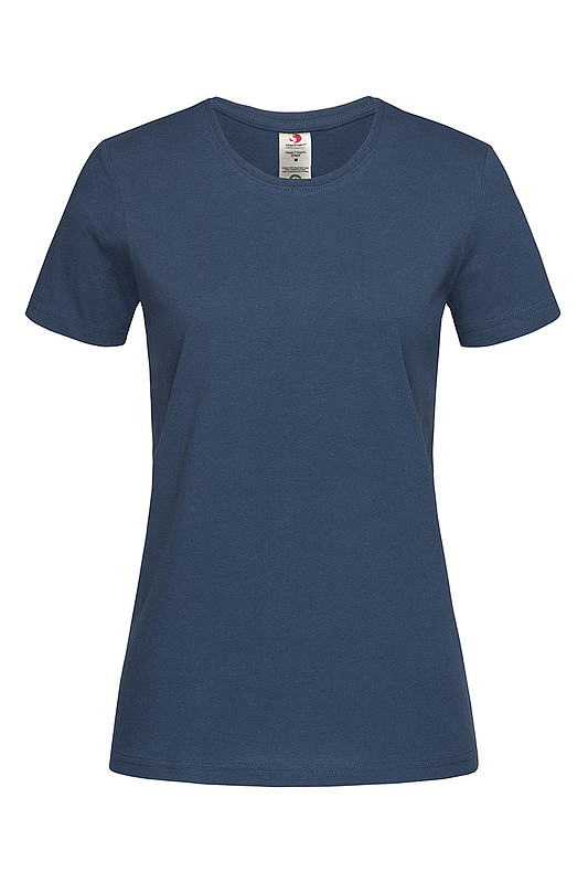 Dámské tričko STEDMAN CLASSIC-T ORGANIC WOMEN z bio bavlny, námořní modrá, XS