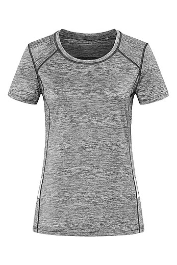 Dámské tričko STEDMAN RECYCLED SPORTS -T REFLECT WOMEN, šedý melír, S