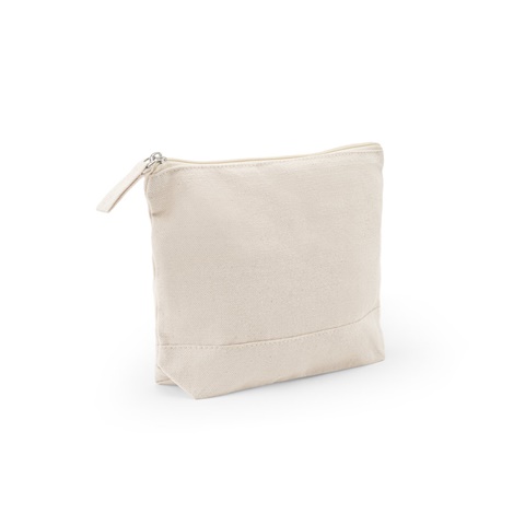 DAPHNE. Kosmetická taška ze 100% bavlny (340 g/m²) dvoubarevná, světlá přírodní