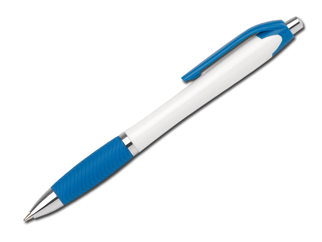 DARBY plastové kuličkové pero, modrá náplň, Nebesky modrá
