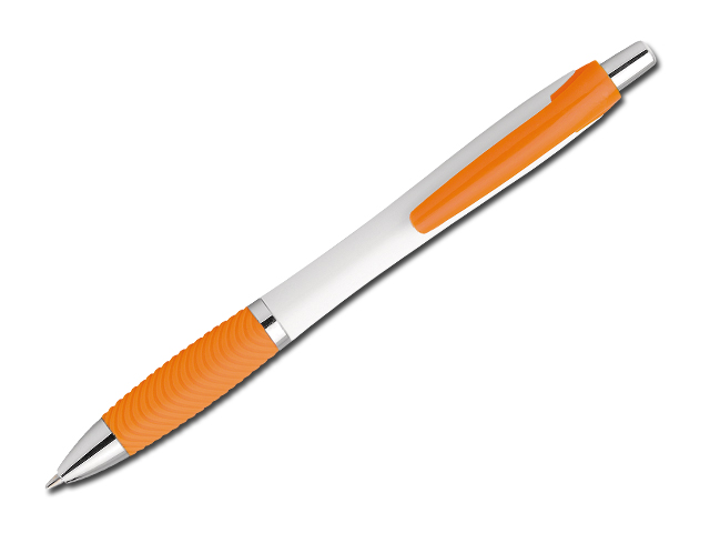 DARBY plastové kuličkové pero, modrá náplň, Oranžová