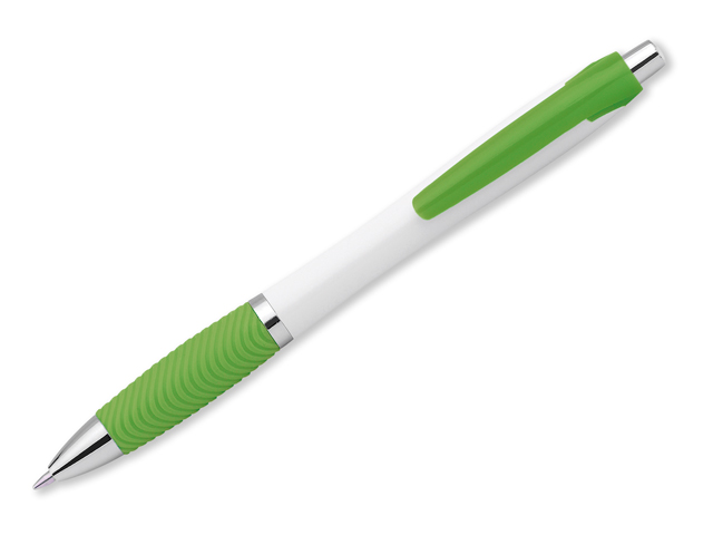 DARBY plastové kuličkové pero, modrá náplň, Světle zelená