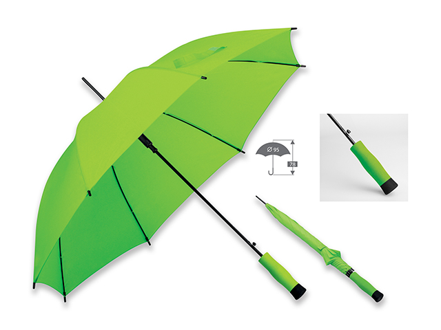 DARNEL polyesterový vystřelovací deštník, 8 panelů, Světle zelená