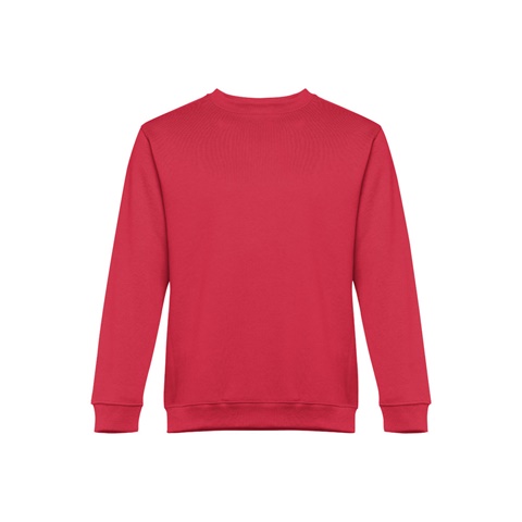 DELTA. Mikina (unisex) z bavlny a polyesteru, červená, L