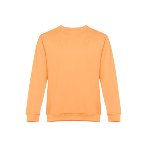 Korálově oranžová DELTA. Mikina (unisex) z bavlny a polyesteru, korálově oranžová, L